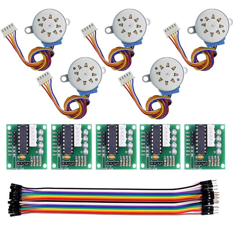 Stepper Motor 28Byj - 5 zestawów ULN2003 28BYJ-48 silnik krokowy
