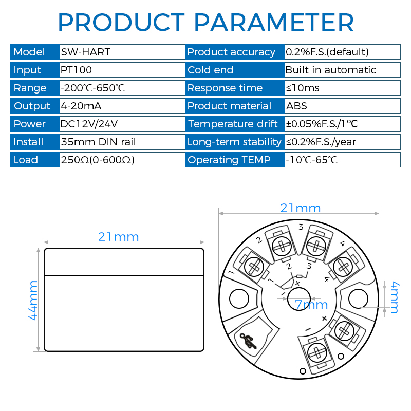 Thermocouple Module K Type - Inteligentny zintegrowany moduł przetwornika temperatury PT100,