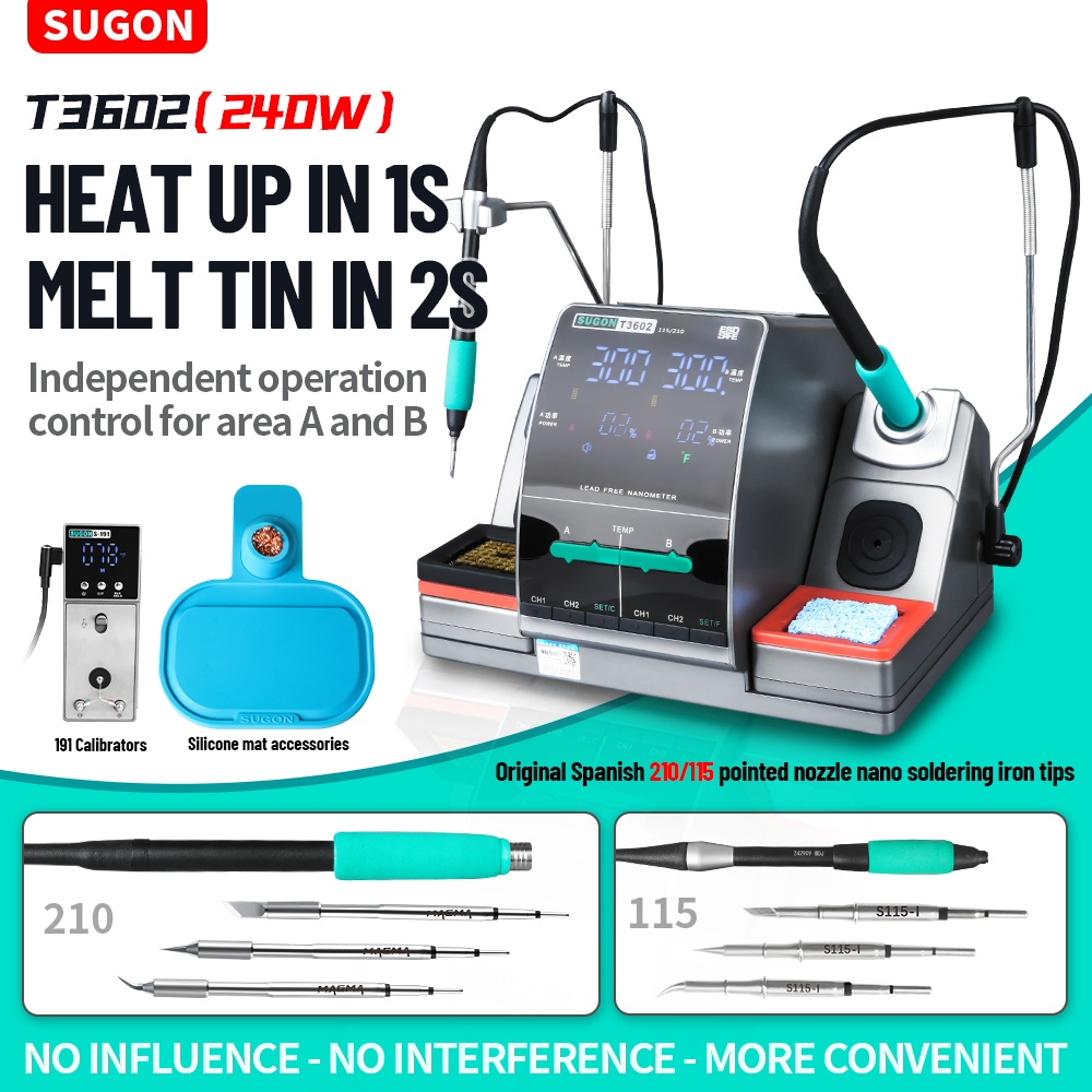 Soldering Iron Temperature Probe - Stacja lutownicza SUGON T3602 240W z