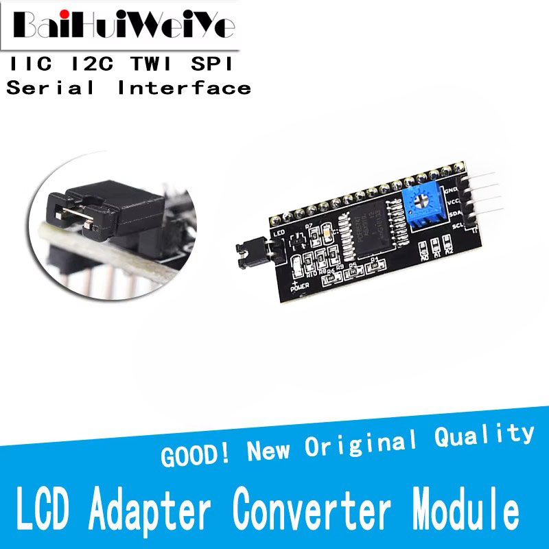 Lcd 1602 - Płytka interfejsu szeregowego IIC I2C TWI